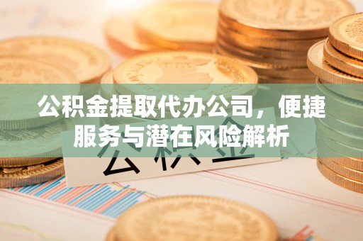 鄂州公积金提取代办公司，便捷服务与潜在风险解析