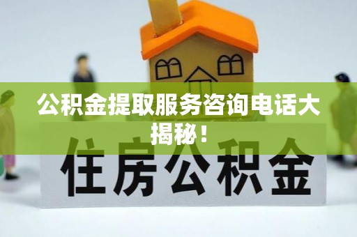 鄂州公积金提取服务咨询电话大揭秘！