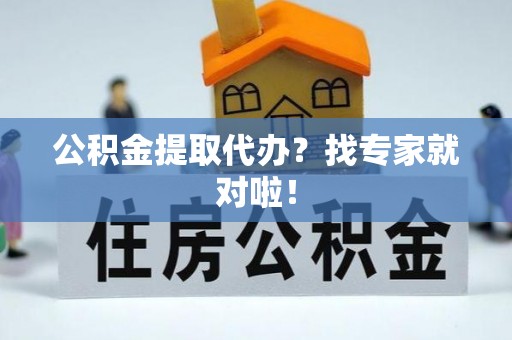 鄂州公积金提取代办？找专家就对啦！