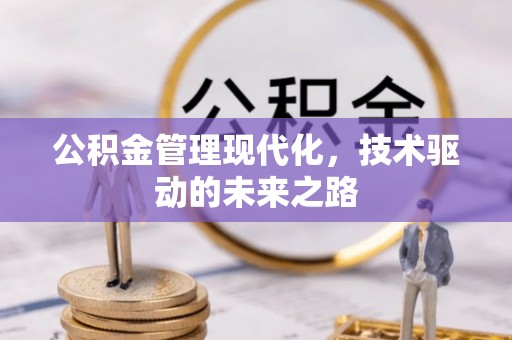 鄂州公积金管理现代化，技术驱动的未来之路